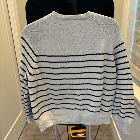 Sézane cotton stripe cotton sweater - Picture 2 of 7